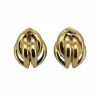 Boucles d'oreilles trois tons d'or