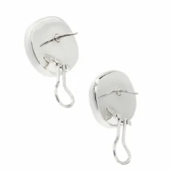 Boucles d'oreilles turquoises et diamants