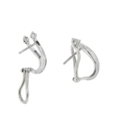 Boucles d'oreilles V diamants