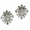 Boucles d'oreilles victoriennes diamants taille rose