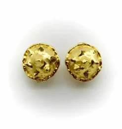 Boucles d'oreilles vintage modernes en or 22 carats Jean Mahie