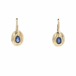 Boucles d'oreilles vintage saphirs