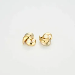 Boucles D'Oreilles Vintage Or & Perles