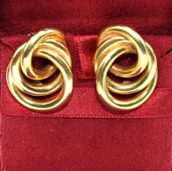 Boucles d'oreilles vintage en or