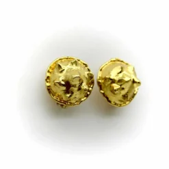 Boucles d'oreilles vintage modernes en or 22 carats Jean Mahie
