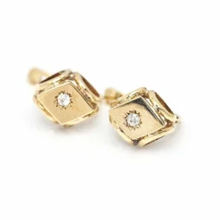 Boucles d'oreilles Vintage originales en Or Jaune