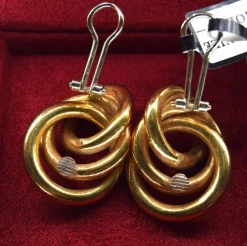 Boucles d'oreilles vintage en or