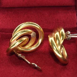 Boucles d'oreilles vintage en or