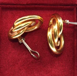 Boucles d'oreilles vintage en or