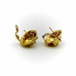Boucles d'oreilles vintage modernes en or 22 carats Jean Mahie