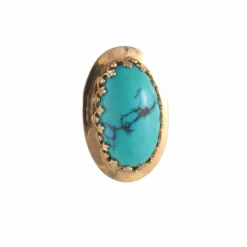 Boucles d'oreillles Turquoises ovales