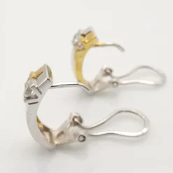 Boucles or jaune et diamants