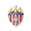 Bouclier FC Valence Or jaune Diamants Rubi Émail