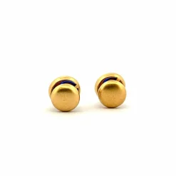 Bouton de manchette vintage en or émail et diamants