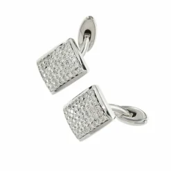 Boutons de manchette avec diamants