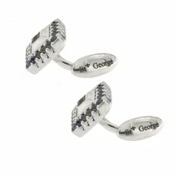 Boutons de manchette avec saphirs