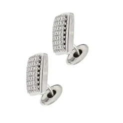 Boutons de manchette avec diamants