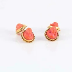 Boutons de manchette Corail