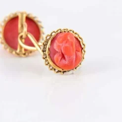 Boutons de manchette Corail