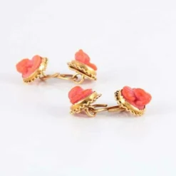 Boutons de manchette Corail