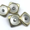 Boutons de manchette diamants en nacre