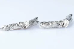 Boutons de manchette diamant en or blanc