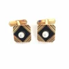Boutons de manchette Echecs onyx perles