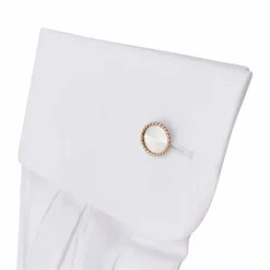 Boutons de manchette en deux tons d'or.