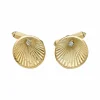 Boutons de manchette en or jaune et diamants.