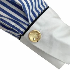 Boutons de manchette en or jaune et diamants.