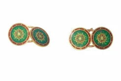 Boutons de manchette émaillés