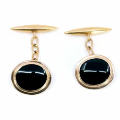 Boutons de manchette Onyx