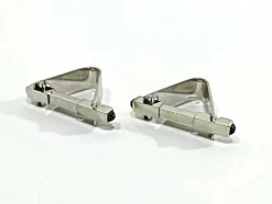 Boutons De Manchette Or Blanc Saphirs