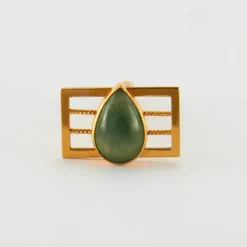 Boutons de Manchette Or Jaune Pierre Fine