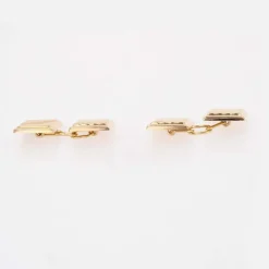 Boutons de manchette or rectangulaires