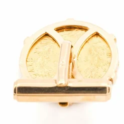 Boutons de manchette Pièce Or jaune