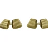 Boutons De Manchette trapèzes Or Jaune