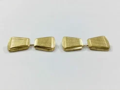 Boutons De Manchette trapèzes Or Jaune