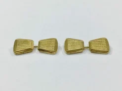 Boutons De Manchette trapèzes Or Jaune