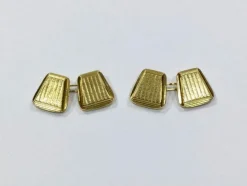 Boutons De Manchette trapèzes Or Jaune