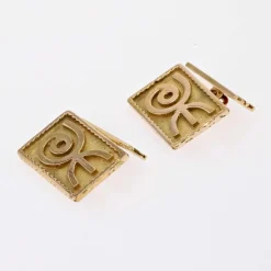Boutons de manchette vintage or