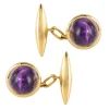 Boutons de manchettes Améthystes