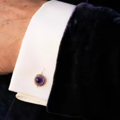 Boutons de manchettes Améthystes