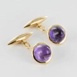 Boutons de manchettes Améthystes