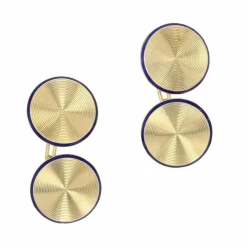 Boutons de manchettes anciens en or et email