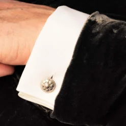 Boutons de manchettes anciens Argent