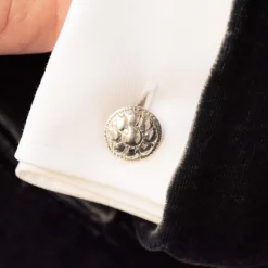 Boutons de manchettes anciens Argent