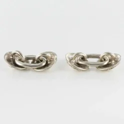 Boutons de manchettes anciens Argent