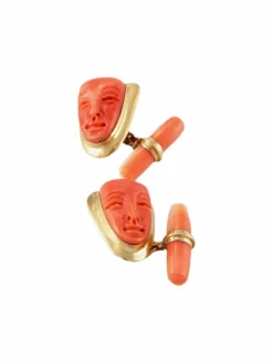 Boutons de manchettes Corail