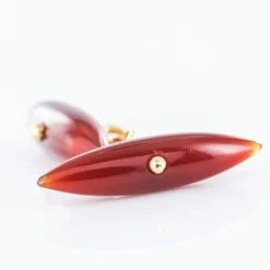 Boutons de manchettes Cornalines